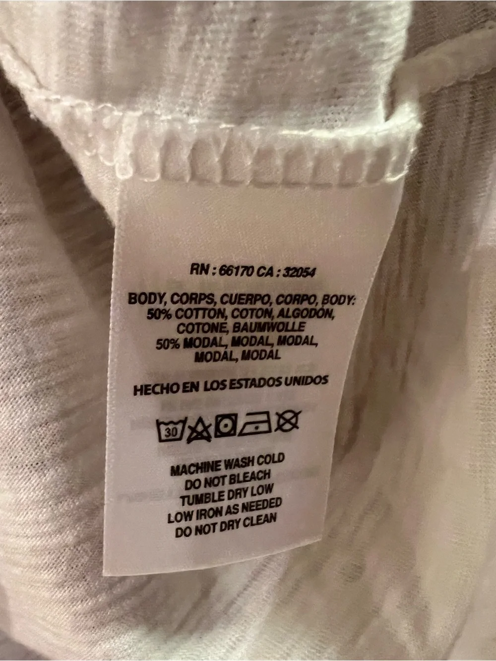 Anthropologie T.LA White V-Neck T-Shirt with Black Stars - NWT - Medium - Picture 16 of 16